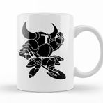 Baskı Dükkanı KB11728 Shovel Knight Minimalist Porselen Kupa Bardak