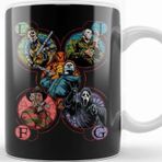 Baskı Dükkanı KB11750 Slashers Halloween Monsters Porselen Kupa Bardak