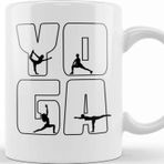 Baskı Dükkanı KB12246 Yoga Logo Porselen Kupa Bardak