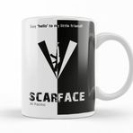 Baskı Dükkanı KB12611 Scarface Say Hello To My Little Firend! Porselen Kupa Bardak