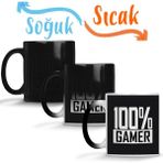 Baskı Dükkanı KB1400 100% Gamer Oyun Atari Game Over Porselen Kupa Bardak