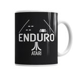 Baskı Dükkanı KB1499 Oyun Atari Enduro Porselen Kupa Bardak