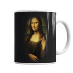 Baskı Dükkanı KB1759 Mona Lisa Obscena Porselen Kupa Bardak