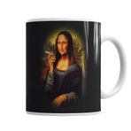 Baskı Dükkanı KB1761 Mona Lisa Cigarette Porselen Kupa Bardak