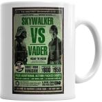 Baskı Dükkanı KB1996 Star Wars Skywalker Ve Vader Porselen Kupa Bardak