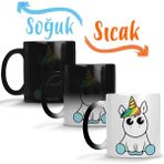 Baskı Dükkanı KB2167 Bebek Unicorn Porselen Kupa Bardak
