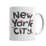 Baskı Dükkanı KB4074 New York City Porselen Kupa Bardak