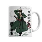 Baskı Dükkanı KB4163 Roronoa Zoro One Piece Porselen Kupa Bardak