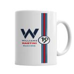 Baskı Dükkanı KB4331 Williams Martini Racing Formula 1 Porselen Kupa Bardak