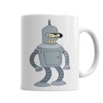 Baskı Dükkanı KB4507 Bender Futurama Porselen Kupa Bardak