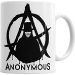 Baskı Dükkanı KB62 Anonymous V For Vendetta Porselen Kupa Bardak