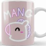 Baskı Dükkanı KB7820 Bt Glowing Mang Bts Porselen Kupa Bardak