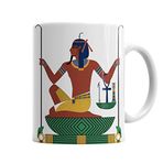 Baskı Dükkanı KB865 Mısır Mitolojisi Osiris Porselen Kupa Bardak