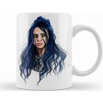 Baskı Dükkanı KB8788 Billie Eilish1 Porselen Kupa Bardak