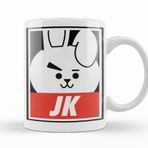 Baskı Dükkanı KB9102 Bt21 Jk Bts Porselen Kupa Bardak