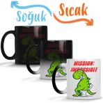 Baskı Dükkanı KB9244 Dinosaur Dinazor Mission Impossible Porselen Kupa Bardak