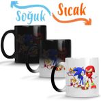 Baskı Dükkanı KB9511 Knuckles Sonic Chaos Porselen Kupa Bardak