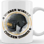 Baskı Dükkanı KB9674 Pubg Chicken Dinner Porselen Kupa Bardak