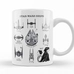 Baskı Dükkanı KB9807 Star Wars Prepare My Ships Porselen Kupa Bardak