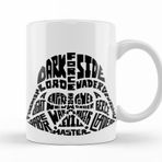 Baskı Dükkanı KB9808 Star Wars Typography Porselen Kupa Bardak