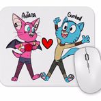 Baskı Dükkanı Kedi Cat Mammal Dog Gumball Waterson Ariana Aşk Mouse Pad