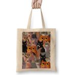 Baskı Dükkanı Kediler Lotsa Cats 01 Bez Çanta