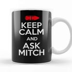 Baskı Dükkanı Keep Calm And Ask Mitch Baywatch Rescue Buoy Porselen Beyaz Kupa Bardak