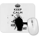 Baskı Dükkanı Keep Calm And Head Shot Mouse Pad