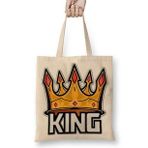 Baskı Dükkanı King Taç Bez Çanta