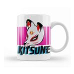 Baskı Dükkanı Kitsune Anime Illustration Kupa