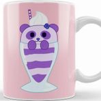 Baskı Dükkanı Komik Panda Shake Kupa