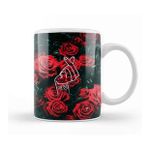Baskı Dükkanı Kpop Korean Love Finger Snap Red Roses Kupa