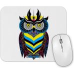 Baskı Dükkanı Kral Baykuş Renkli Baykuş Mouse Pad