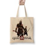 Baskı Dükkanı Kratos E Atreus God Of War Bez Çanta