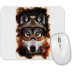 Baskı Dükkanı Kurt Köpek Pug Mouse Pad