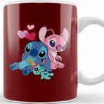 Baskı Dükkanı Lilo And Stitch Stitch And Angel Kiss Kupa