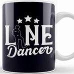 Baskı Dükkanı Line Dancer Choreographer Western Country Music Linedance Kupa