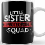 Baskı Dükkanı Little Sister Protection Squad Big Bro Distressed Kupa