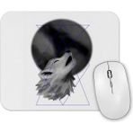 Baskı Dükkanı Lobo Uivando Mouse Pad