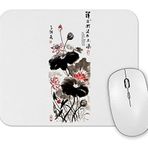 Baskı Dükkanı Lotus Flower Lotus Painting Mouse Pad