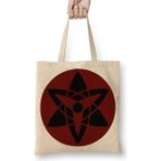 Baskı Dükkanı Mangekyou Sharingan Sasuke Bez Çanta