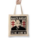 Baskı Dükkanı Marilyn Manson Bez Çanta