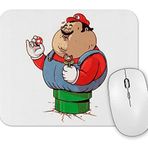 Baskı Dükkanı Mario Bros Branca Mouse Pad