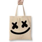 Baskı Dükkanı Marshmello Bez Uzun Saplı Krem Rengi Çanta
