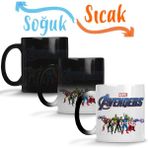 Baskı Dükkanı Marvel Avengers 07 Sihirli Porselen Kupa
