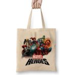Baskı Dükkanı Marvel Heroes Bez Çanta