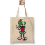 Baskı Dükkanı Marvin the Martian Smoking Bez Çanta