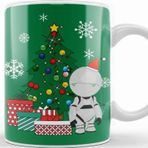 Baskı Dükkanı Marvin The Paranoid Android Around The Christmas Tree Kupa