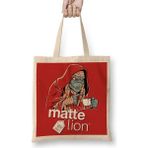 Baskı Dükkanı Matte Lion Bez Çanta