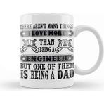 Baskı Dükkanı Mens Dad and Engineer Funny Fathers Gift Ideas 05 Kupa